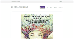 Desktop Screenshot of leftmindblind.com